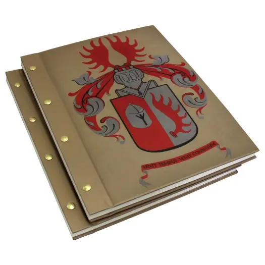 Individuell bedrucktes Hardcover mit Buchschrauben