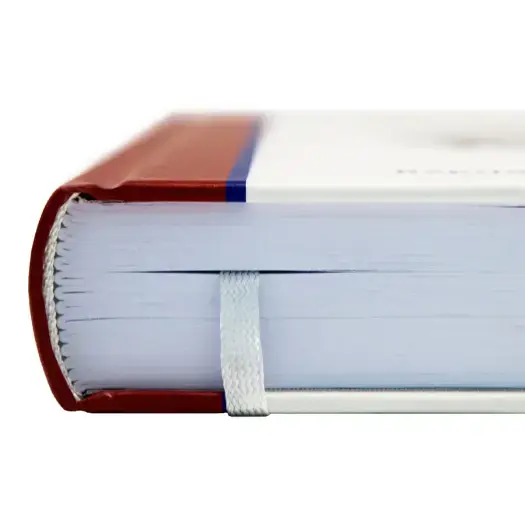 Hardcover Premium Plus (Fadenbindung) mit individuell bedrucktem Cover und Leseband