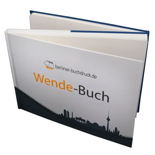 Wendebuch Querformat Weiß